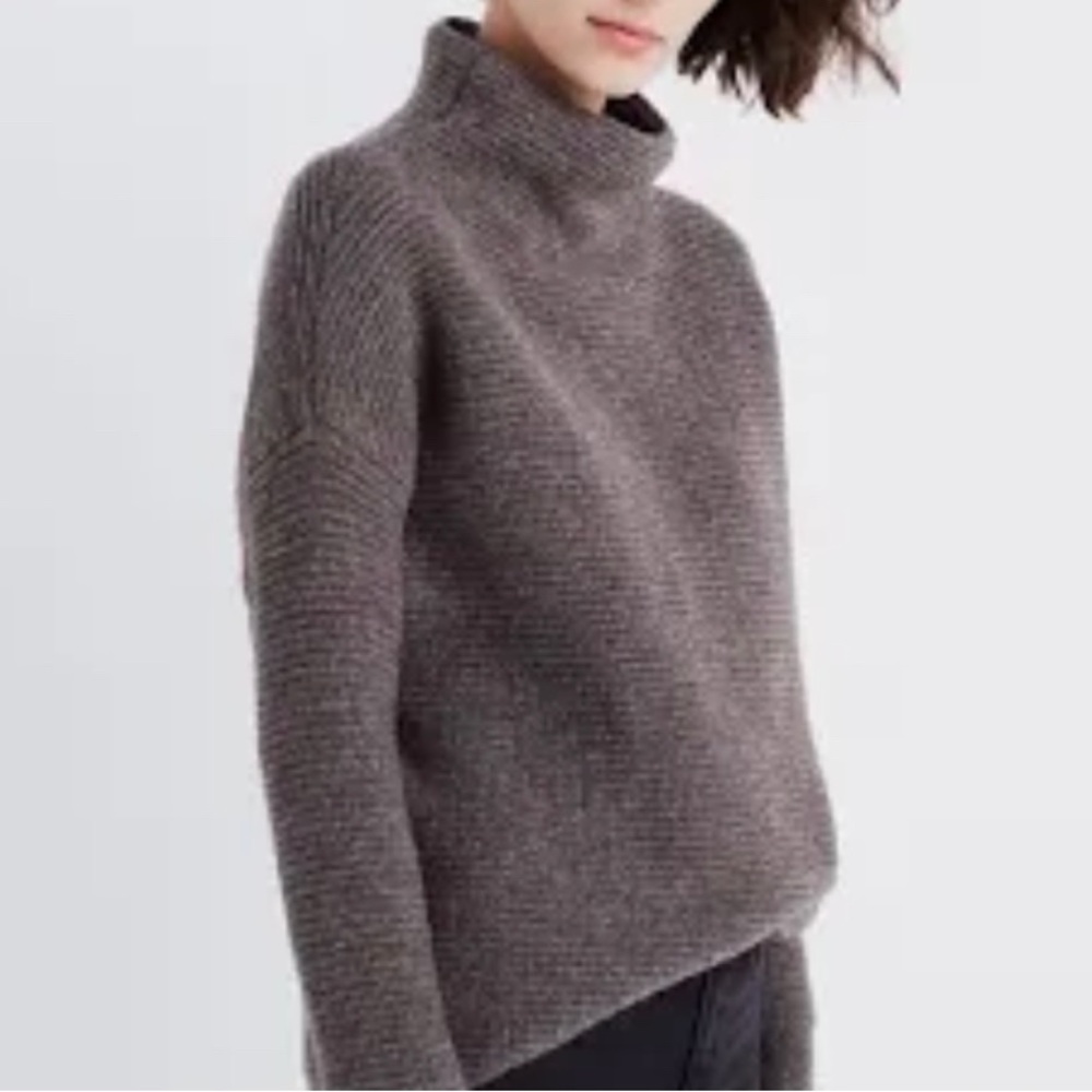 Madewell Southfield mockneck sweater size xs in Heather moose